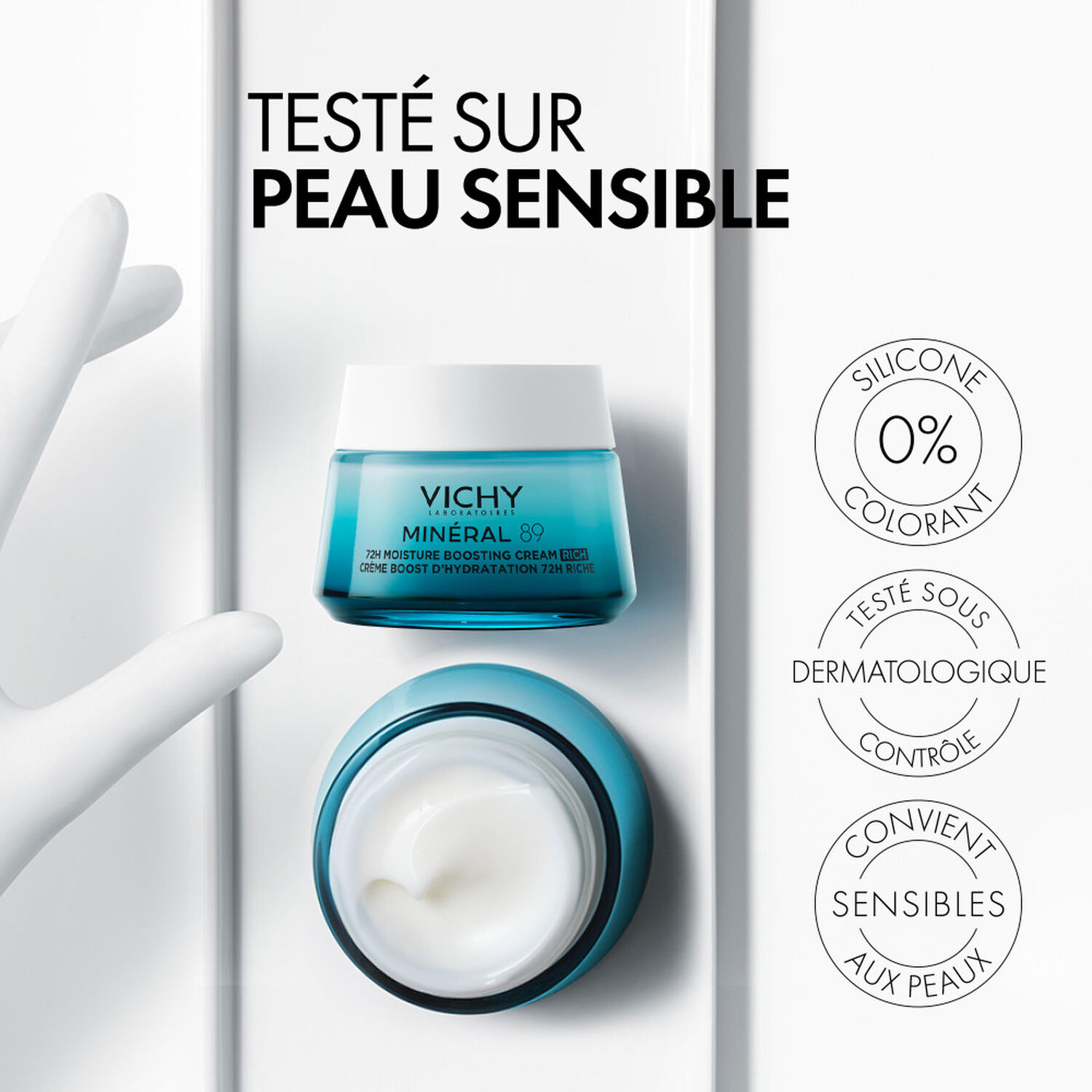 Vichy Minéral 89 Crème Riche Boost d'Hydratation