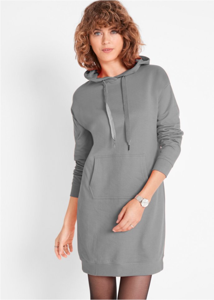 Sweatkleid mit Kapuze