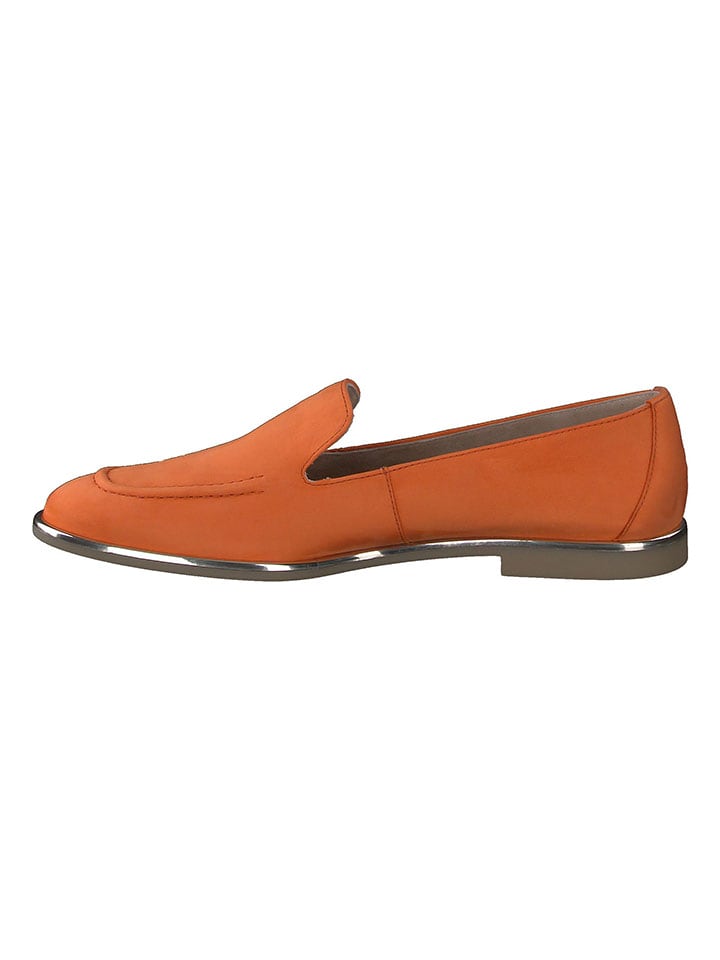 Paul Green Leder-Mokassins in Orange günstig kaufen