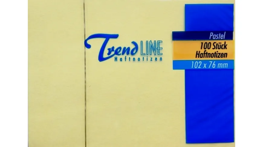 TrendLINE Haftnotiz Notes 100 Blatt 102 x 76 mm gelb
