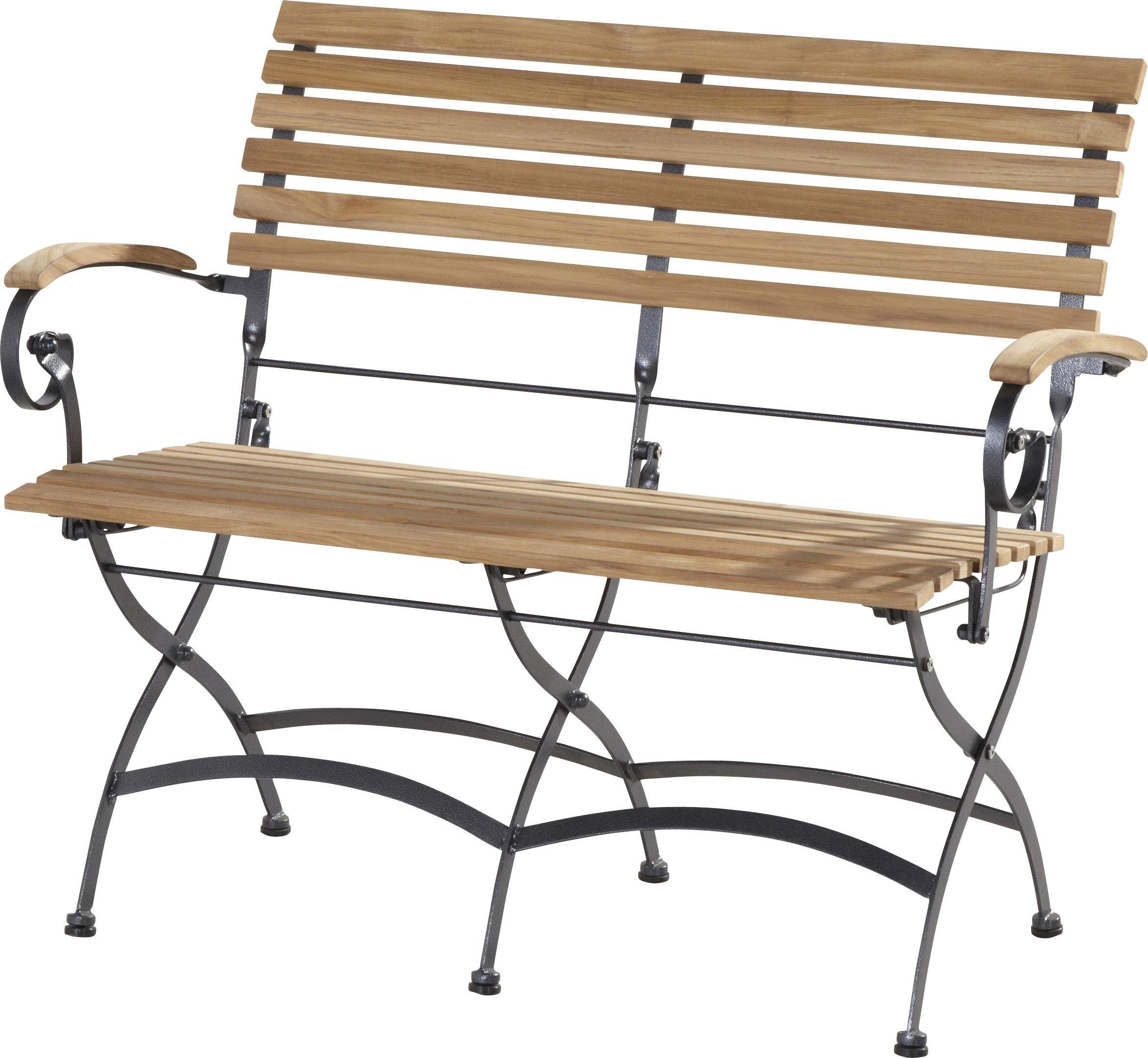 taste by 4 seasons Gartenstuhl 4Seasons Bellini Klappbank 2-Sitzer Eisen (1)