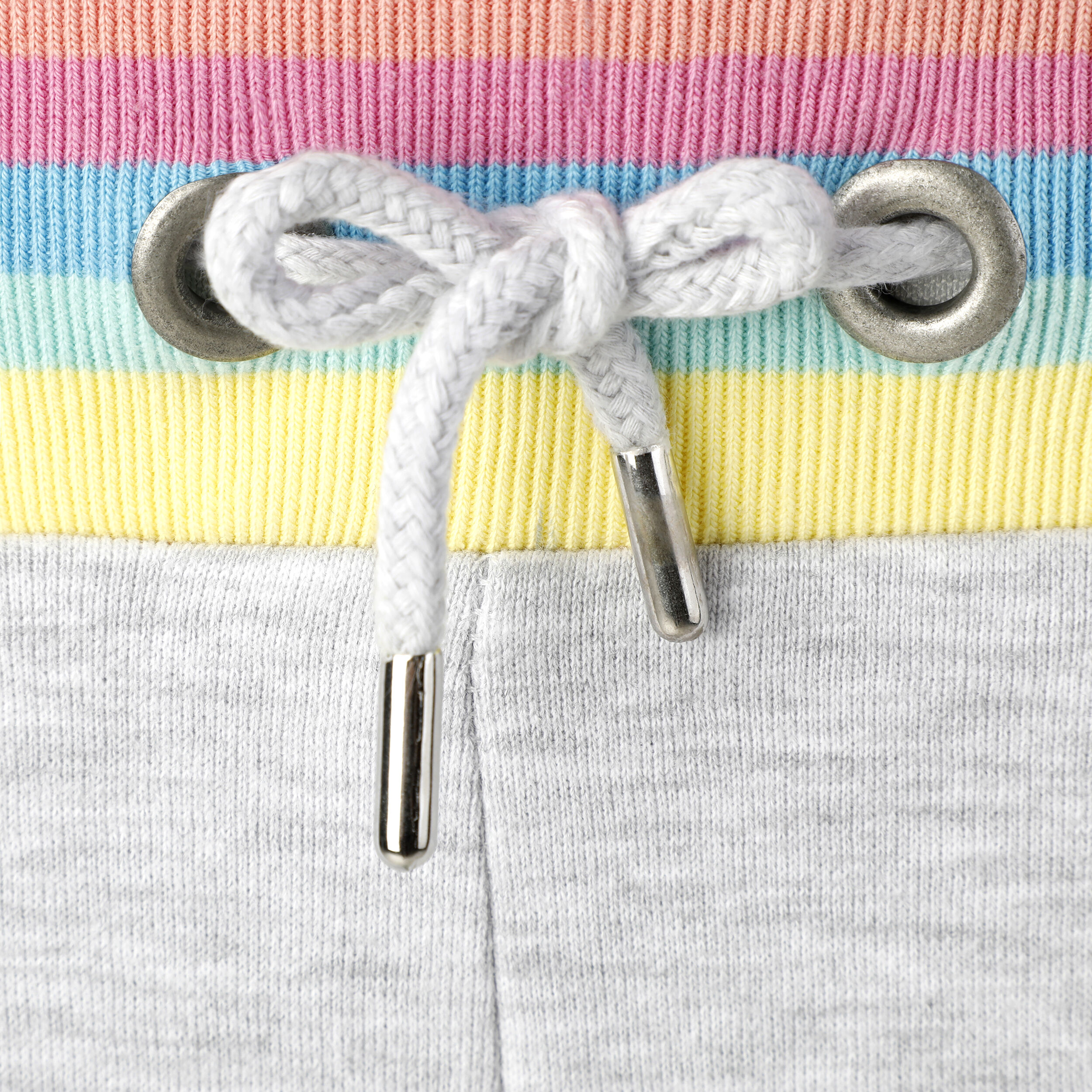 Rainbow Cotton Shorts Damen - Grau, Mehrfarbig