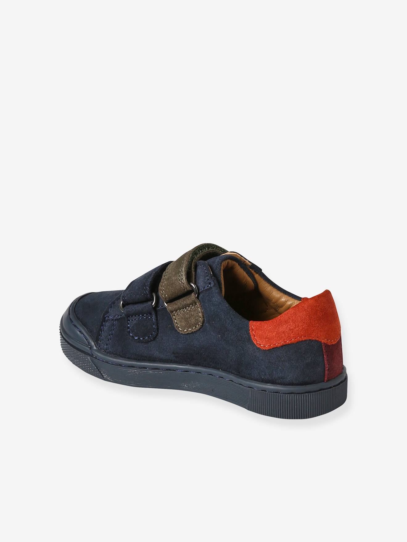 Vertbaudet Kinder Klett-Sneakers, Anziehtrick - marine
