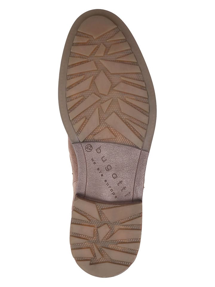 Bugatti Leder-Chelsea-Boots in Beige günstig kaufen