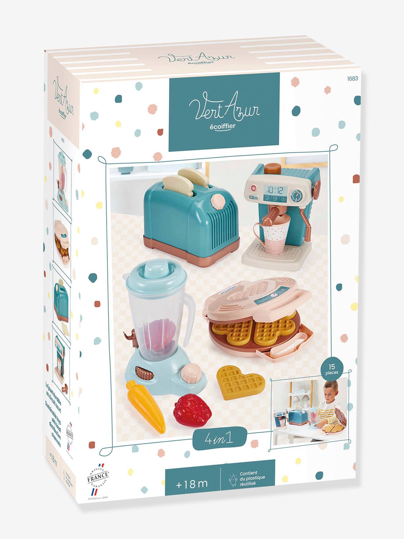 Ecoiffier 4er-Set Kinder Küchengeräte ECOIFFIER - blau