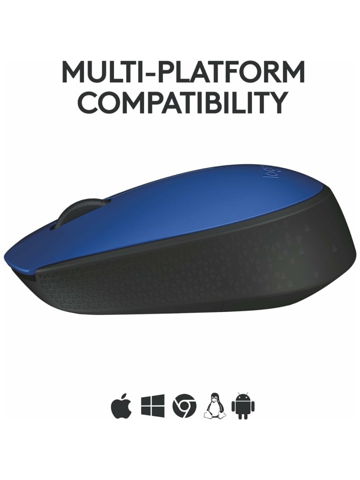 Logitech Wireless M171 Kabellose Maus in Blau - Ideal für Büro und in Blau günstig kaufen onesize