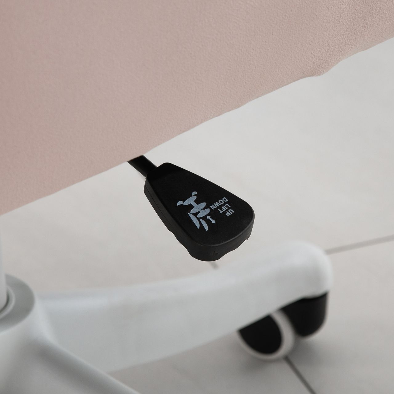 Vinsetto Massage Bürostuhl Drehstuhl mit Vibrationsfunktion Samt Rosa