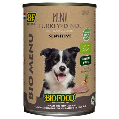 BF Petfood Organic Dog Turkey Menu