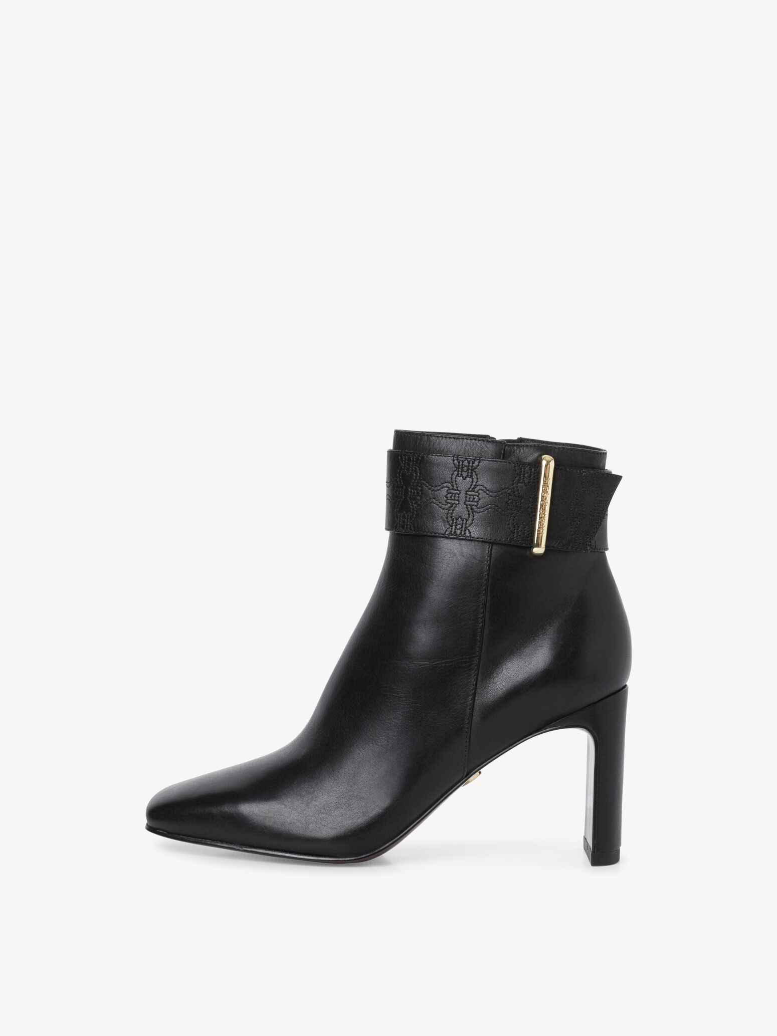 Bottine en cuir - noir