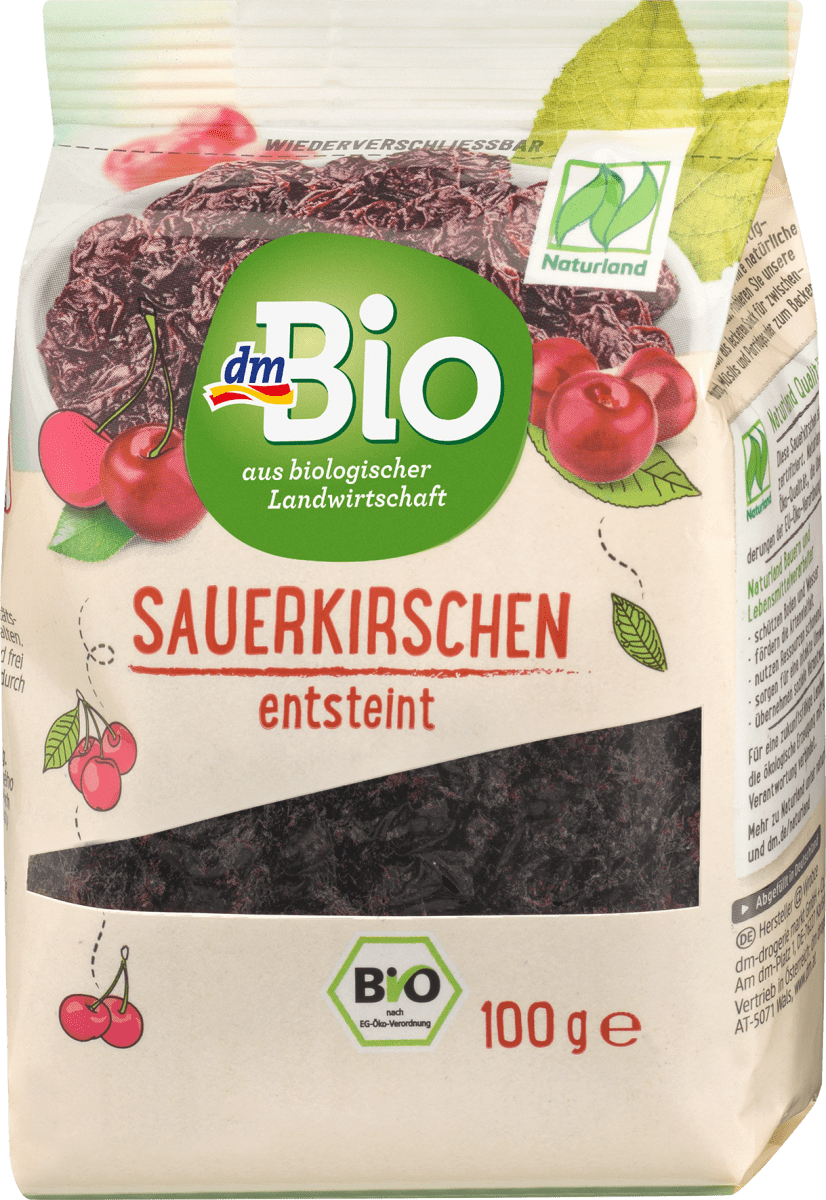 Trockenfrüchte, Sauerkirschen entsteint, 100 g