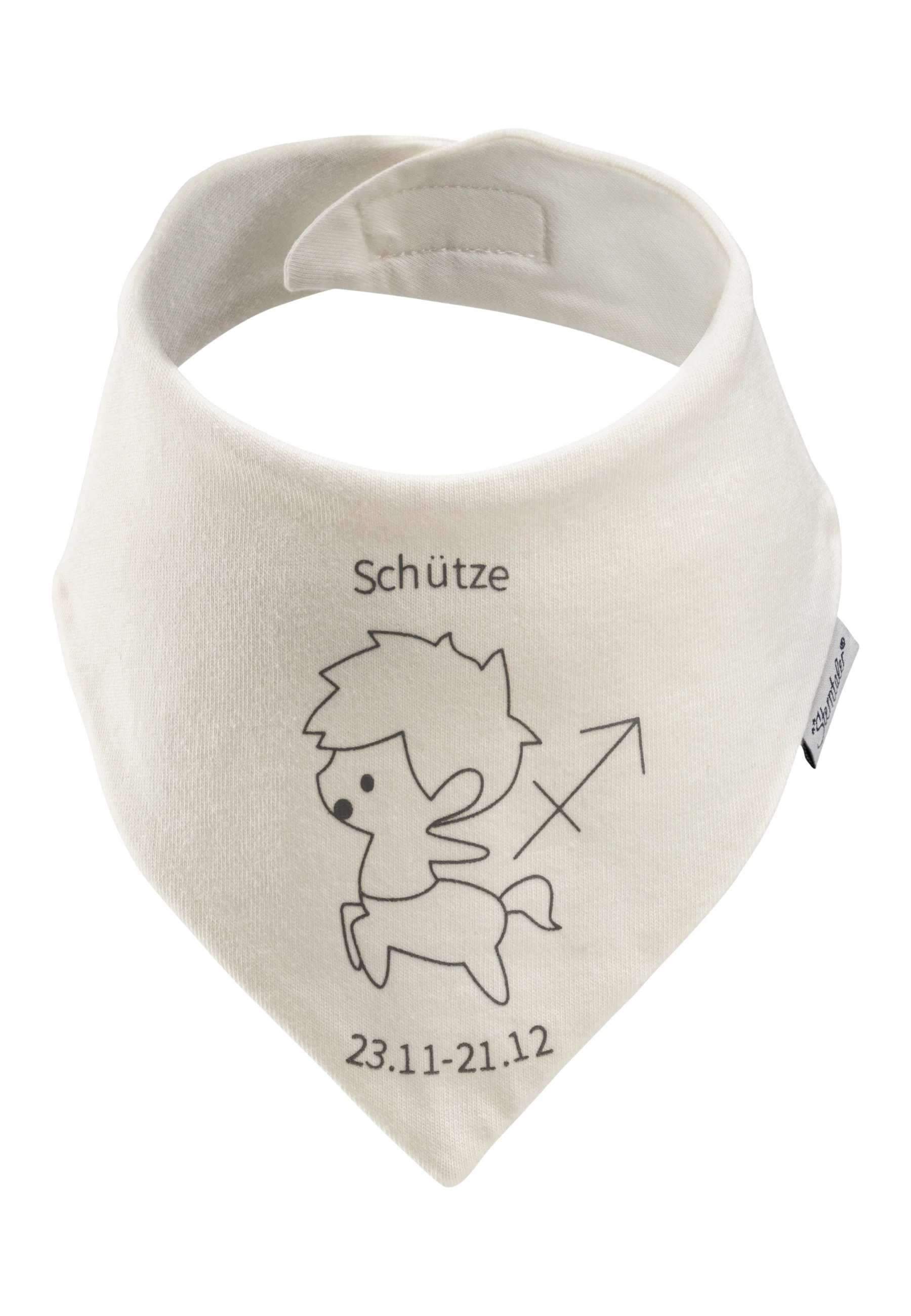 Halstuch mit Klettverschluss und Sternzeichen Motiv