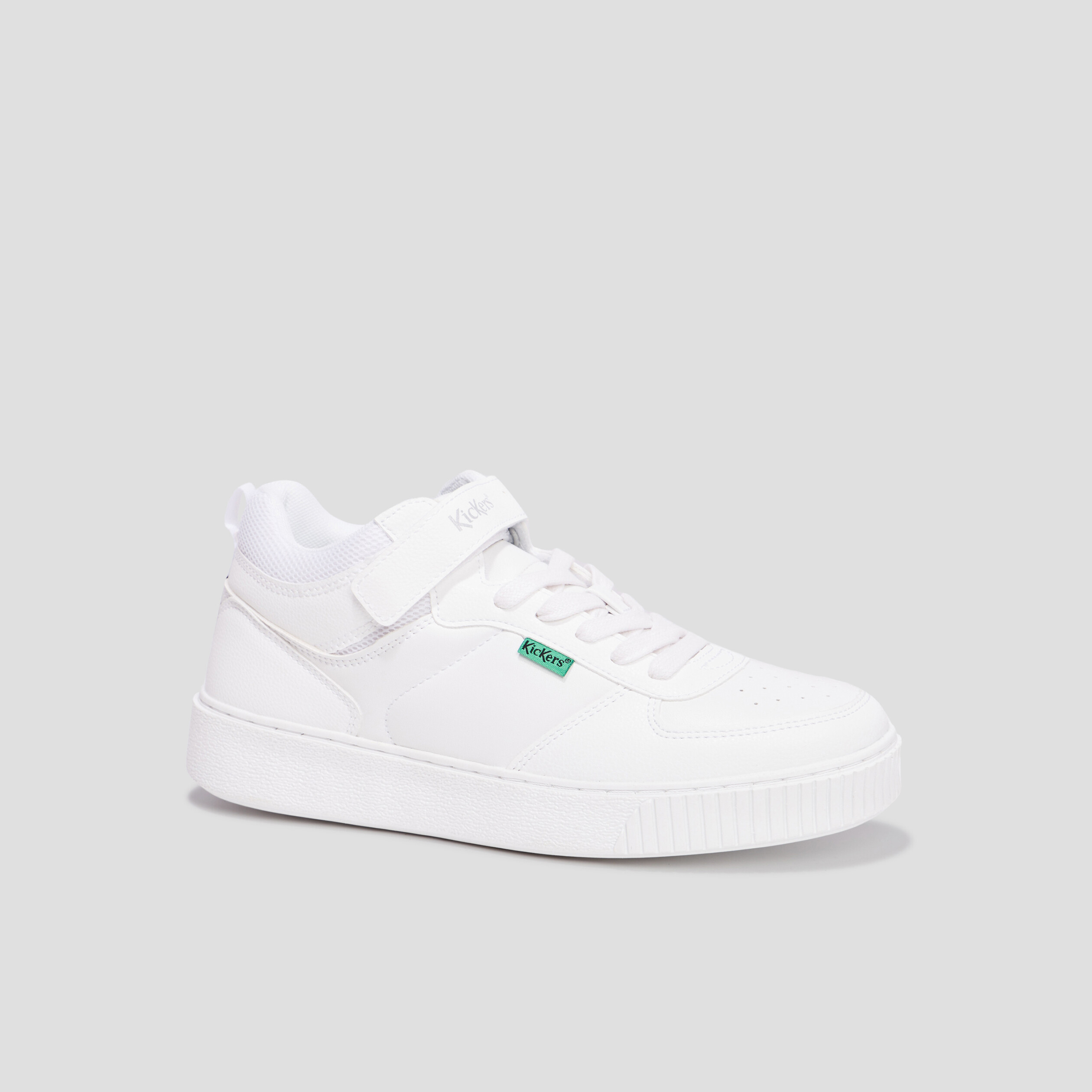 Baskets montantes Kickers Tylem blanc femme | La Halle