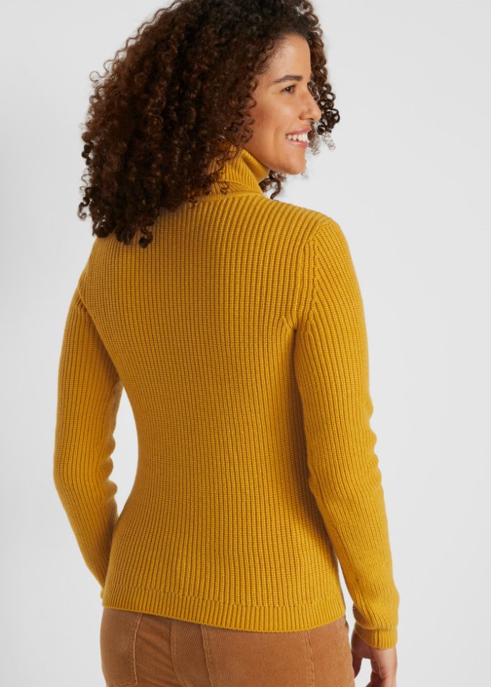 Rollkragenpullover, eng anliegend