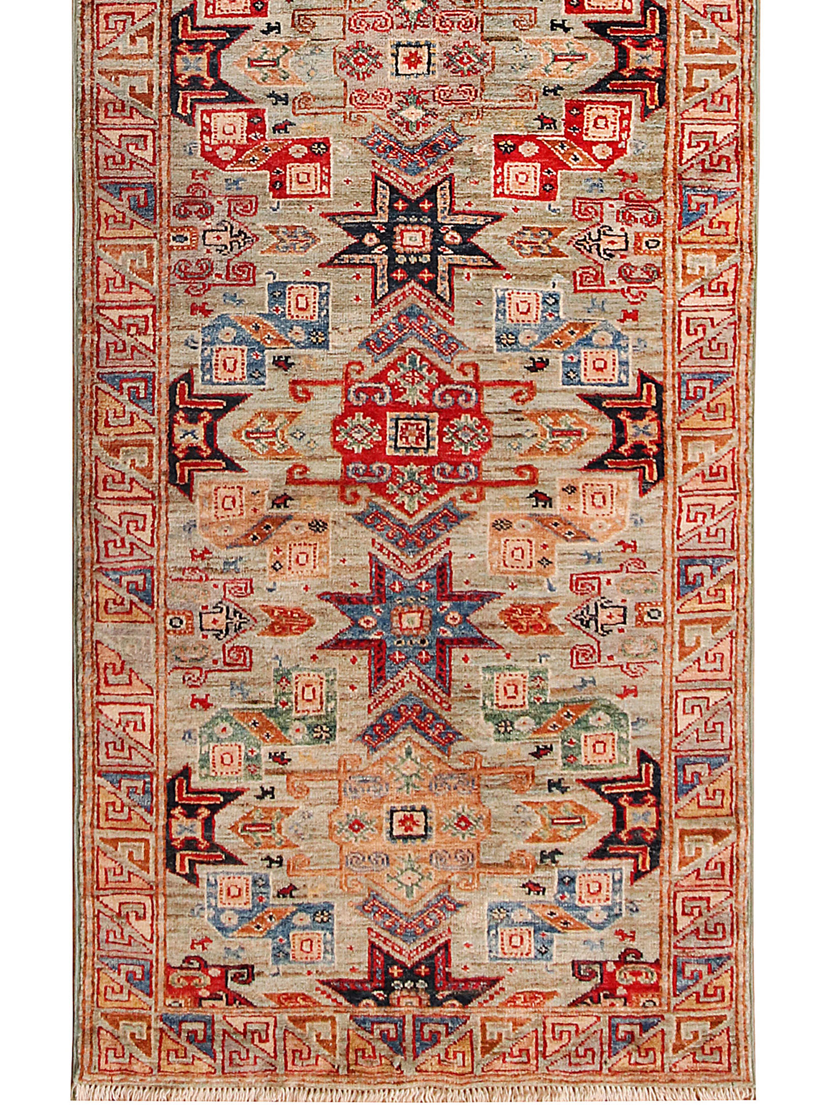 Kazak Ghazni ca. 80 x 250 cm, Unikat / Einzelstück