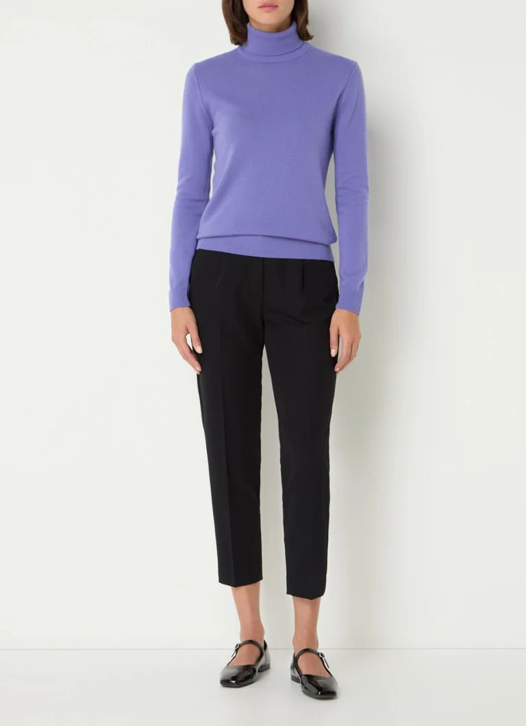 Maglione a collo alto Benetton in pregiata lana merino.