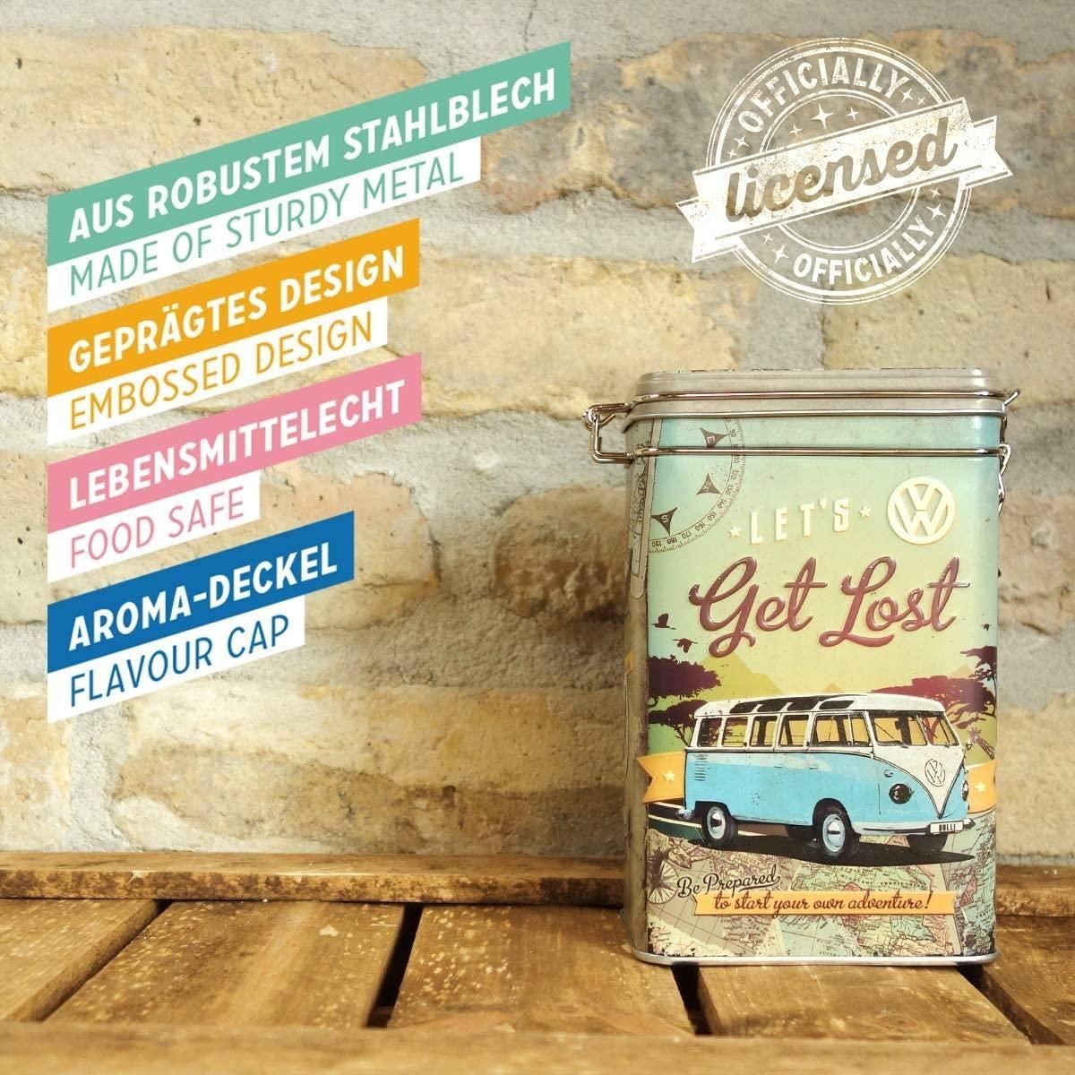 Nostalgic-Art Kaffeedose Aromadose - Volkswagen - VW Bulli - Let's Get Lost
