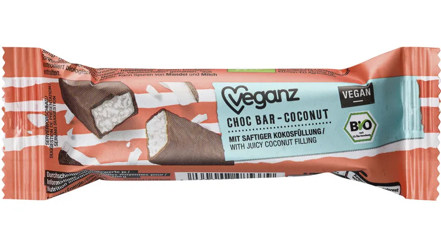 Veganz Bio Choc Bar Coconut 40 g