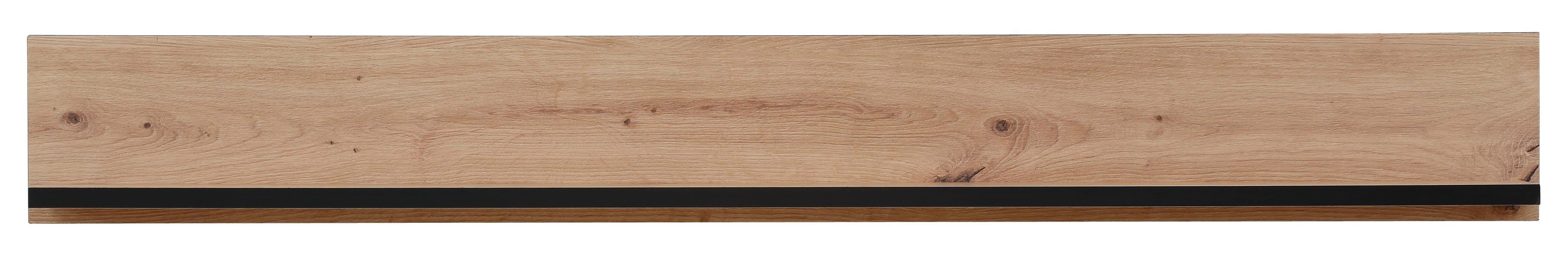 HELA Wandboard Ariana, Schwarz abgesetzte Kanten, 120 cm