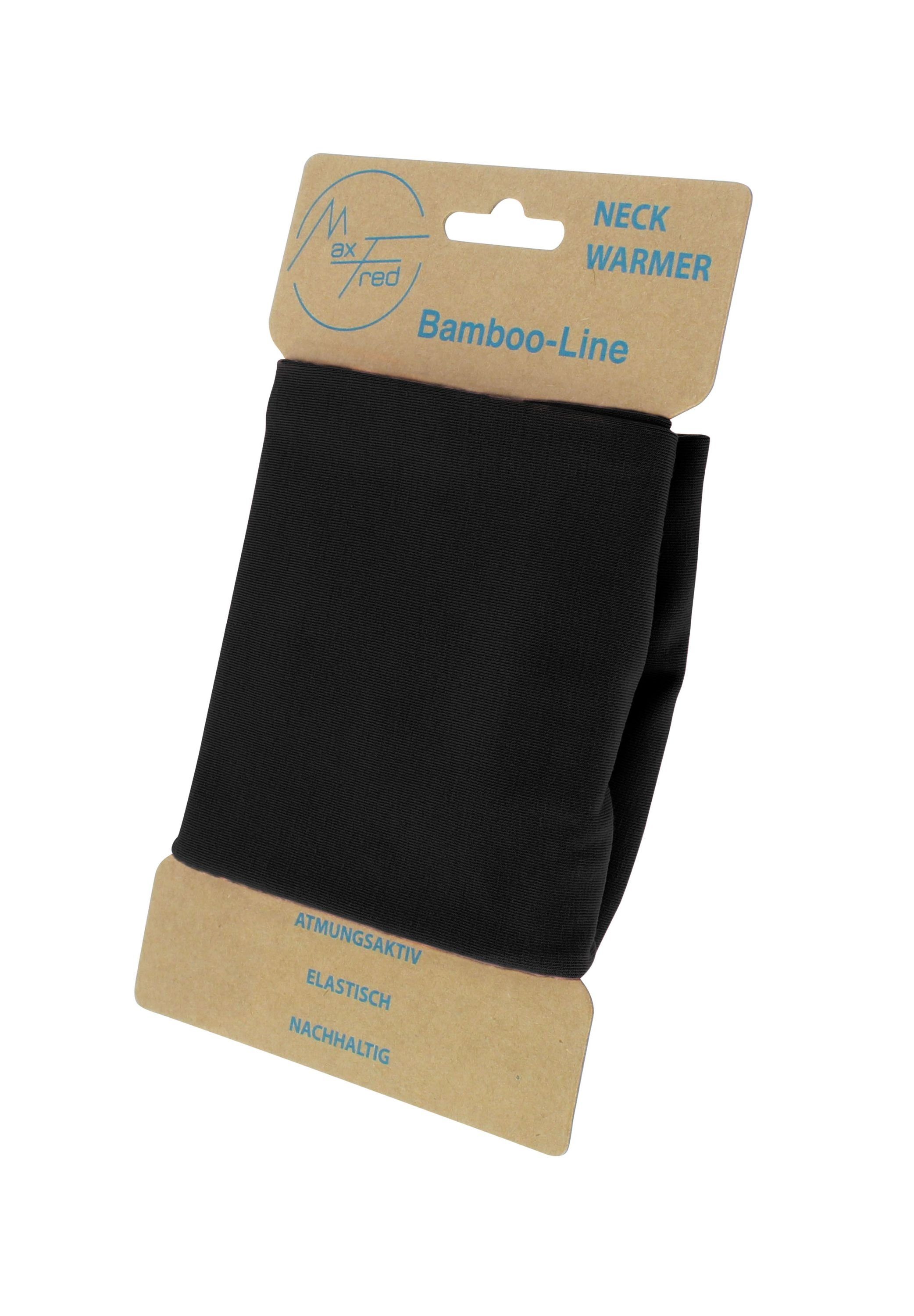 Maxfred Multifunktionstuch Bamboo schwarz Multifunktionstuch, Elastisch, Nachhaltig, geringe Geruchsaufnahme, Ultraweich