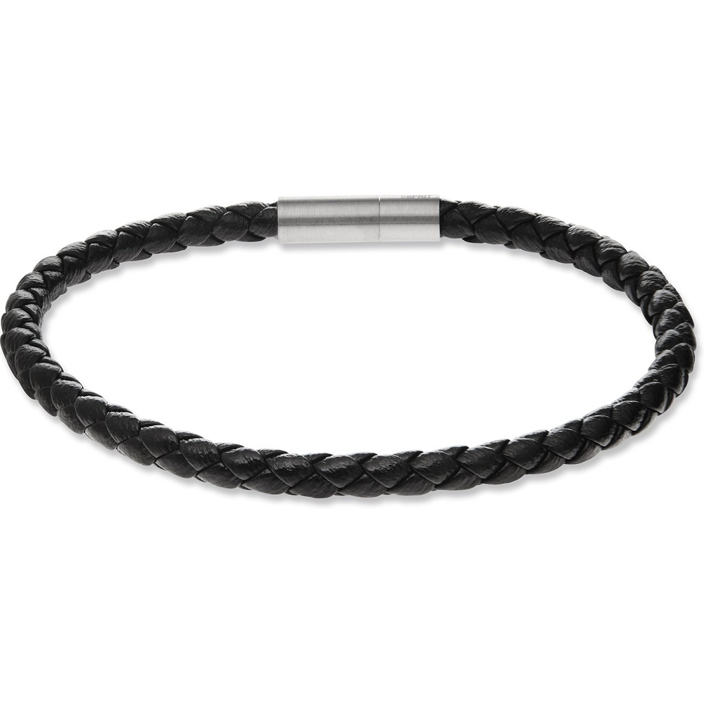 Esprit Bracelet Cuir, Acier inoxydable Bracelet
