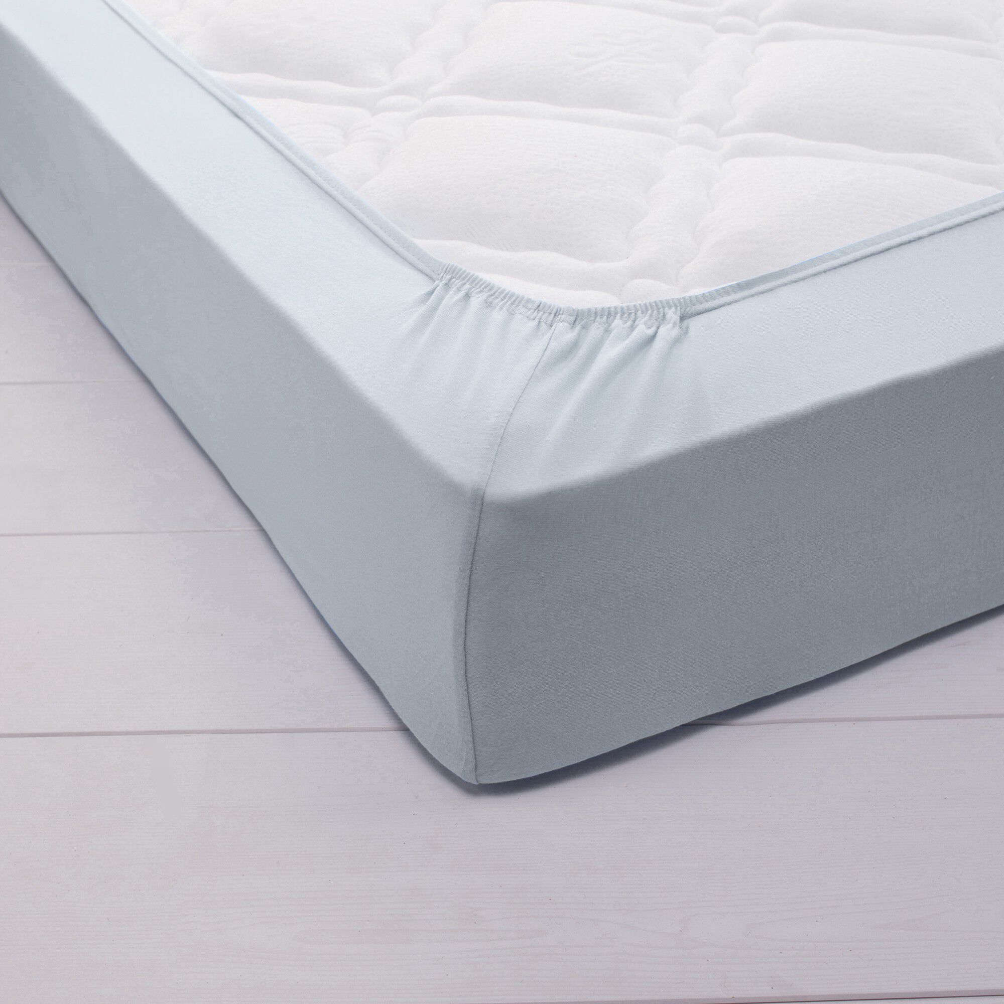 Drap-housse irrétrécissable uni coton