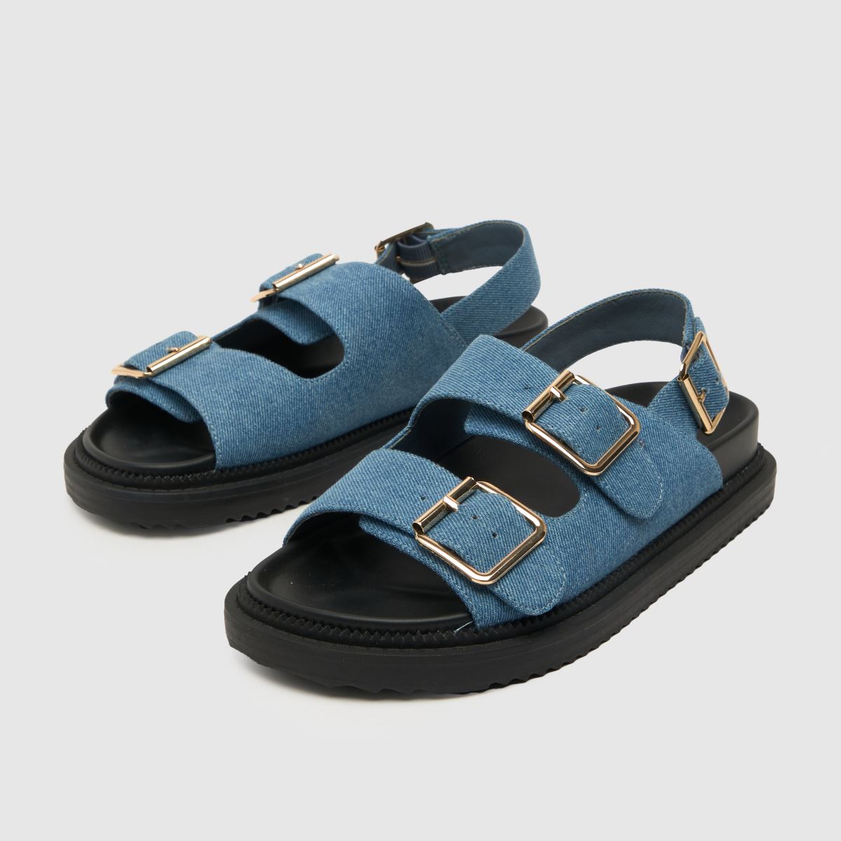 Schuh Talbot dupla csatos szandál kék színben