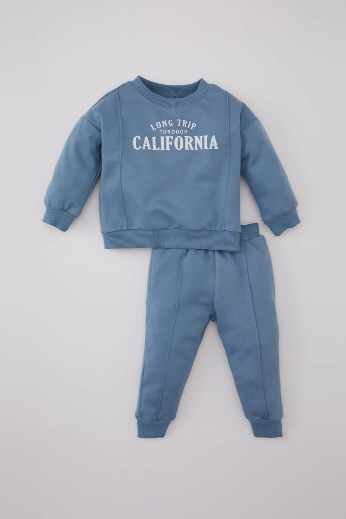 DeFacto  Bedrucktes Sweatshirt und Jogginghose für Baby Jungen - 2er-Set B3175a524sp