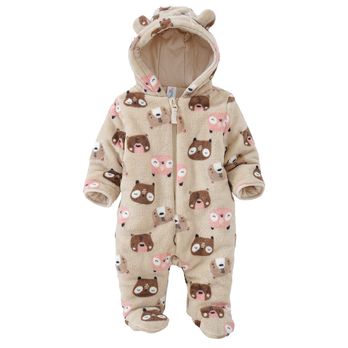 Newborn Overall mit Teddyplüsch