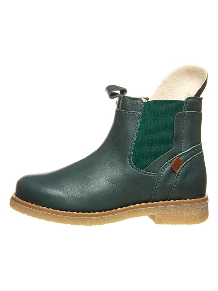BO-BELL Leder-Chelsea-Boots in Dunkelgrün günstig kaufen