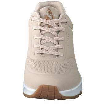 Skechers Uno Shimmer Away Sneaker in beige