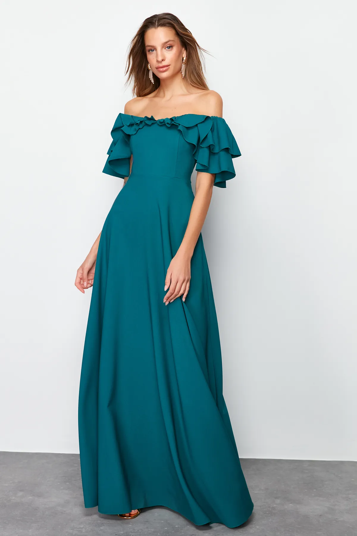 Trendyol Collection  Abendkleid & Abschlusskleid - Grün - A-Linie