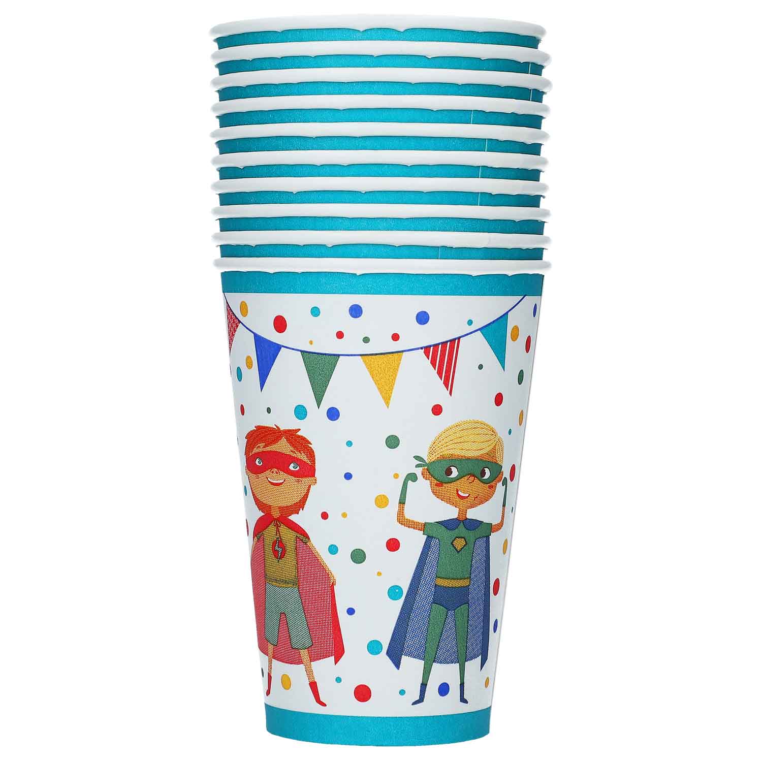 Papstar Pappbecher Superhero 10er