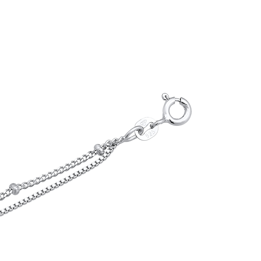Elli Elli Bracelet de Cheville Femmes bracelet de cheville Couches Look maillons boule Bijoux