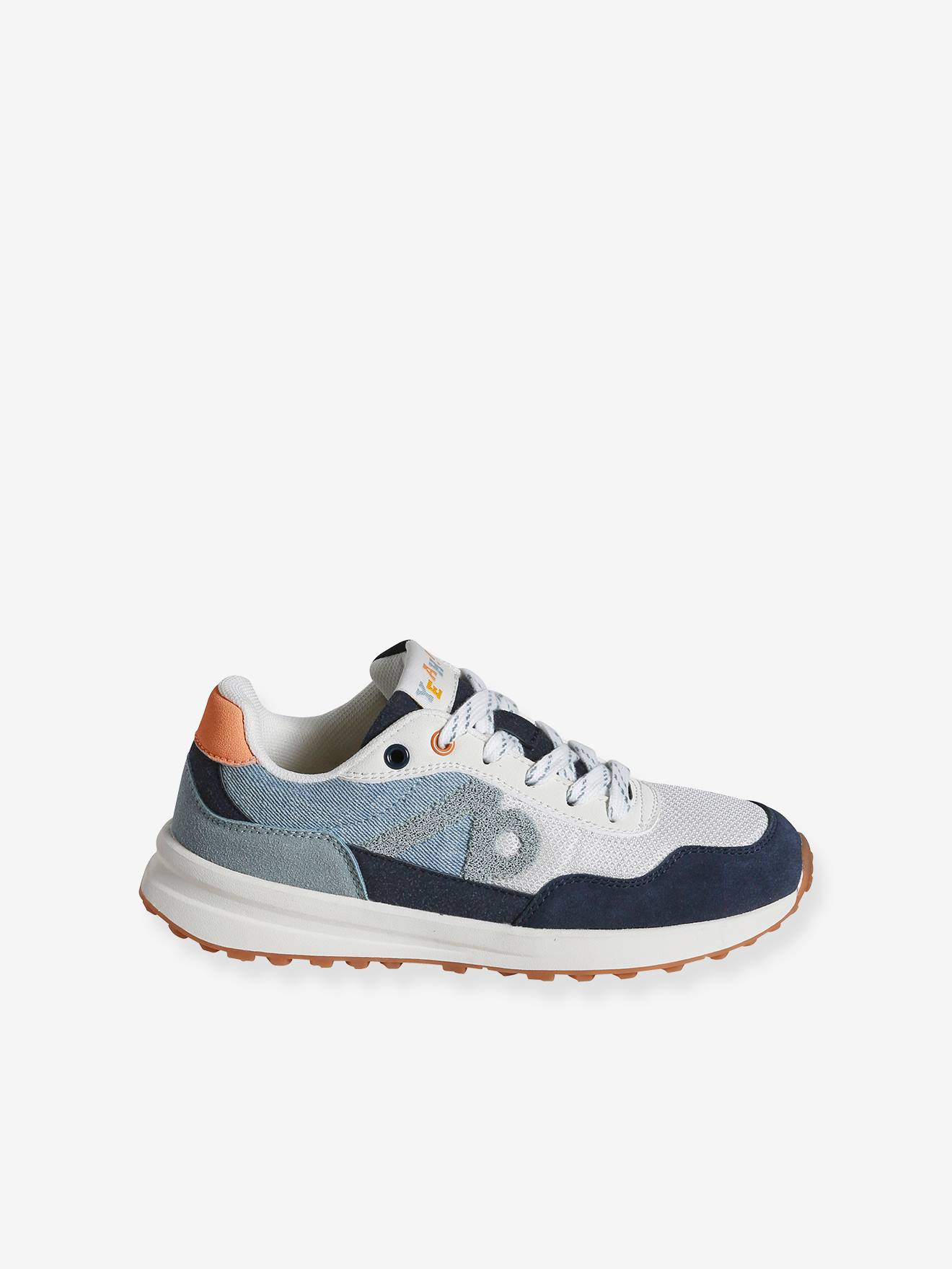 Vertbaudet Kinder Sneakers mit Schnürung - marine