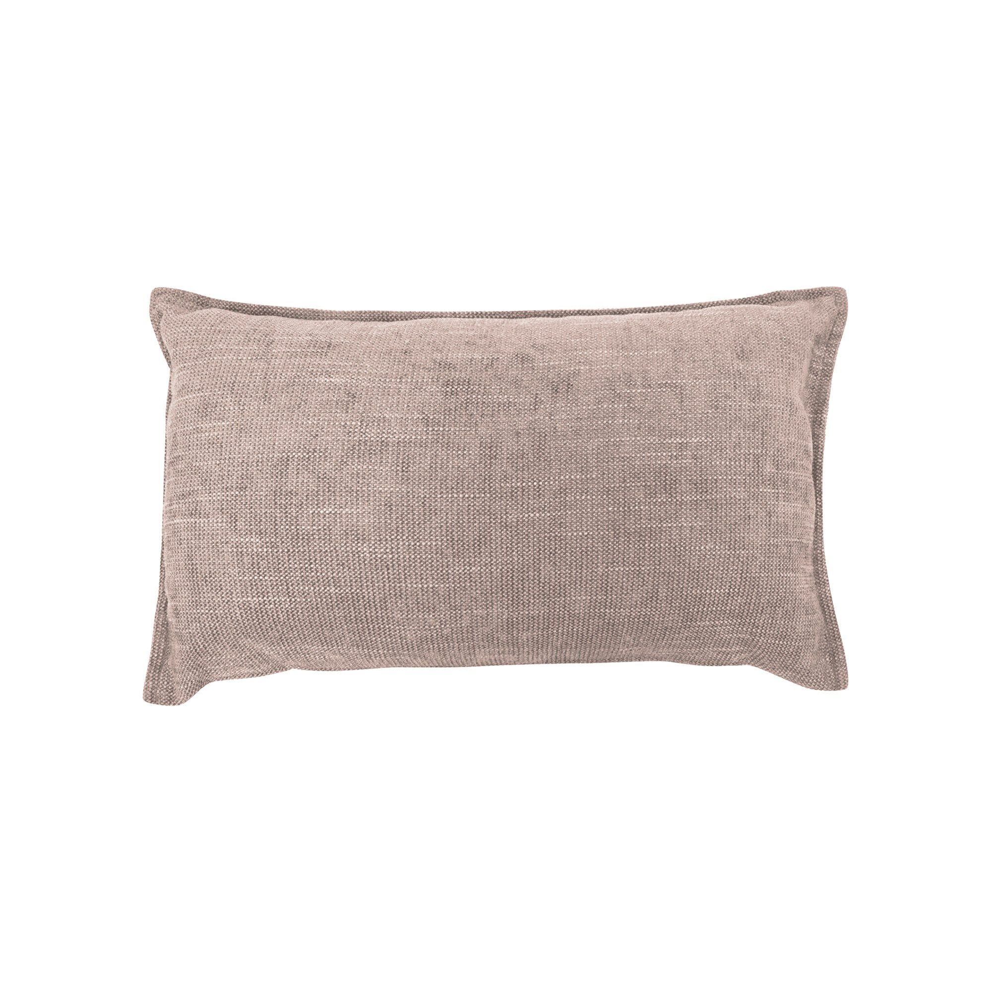 Coussin rectangulaire uni velours texturé