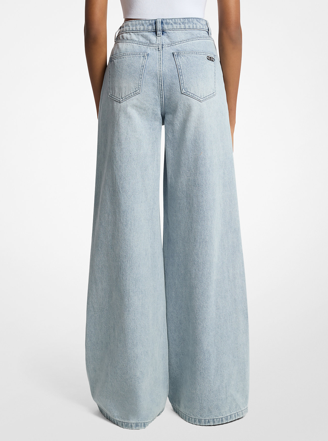 Jeans a gamba larga in denim - Lavaggio Blue Haze