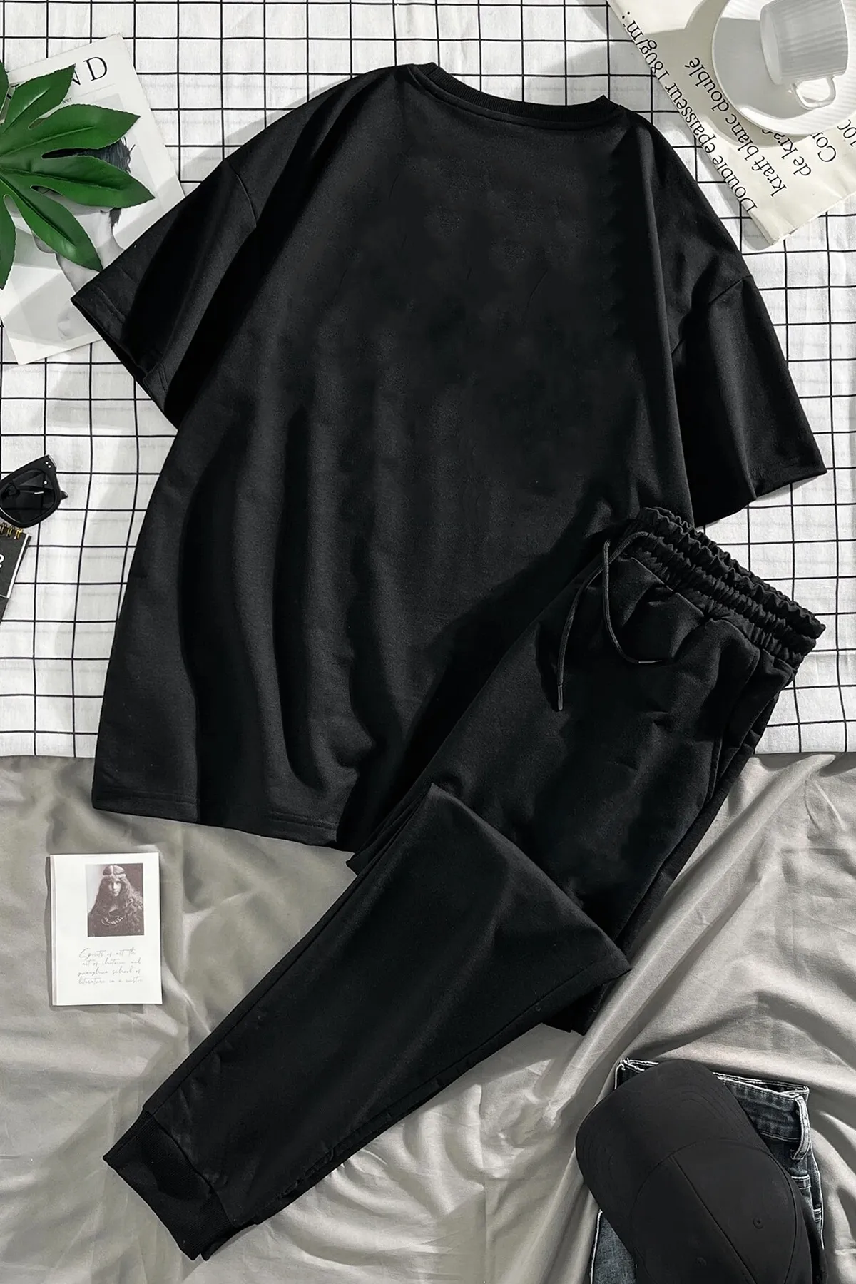 uyguntarz  Bedrucktes Trainingsanzug-Set Unisex 13
