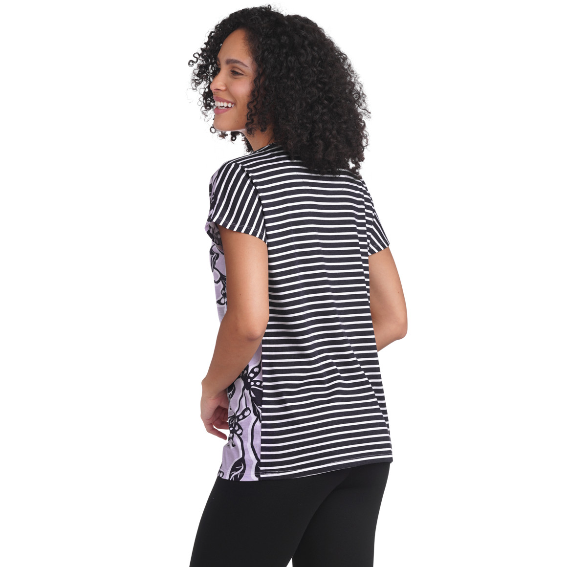 Damen Schlafshirt mit Muster-Mix