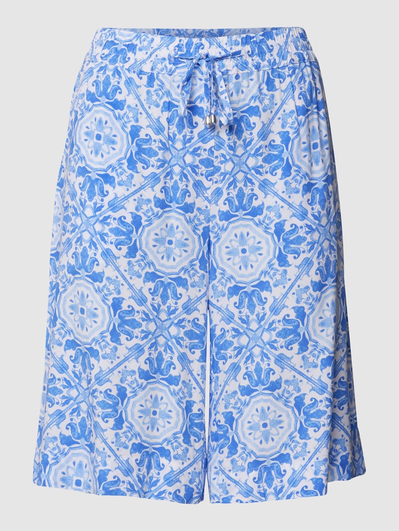 Bermudas mit Allover-Muster in royalblau
