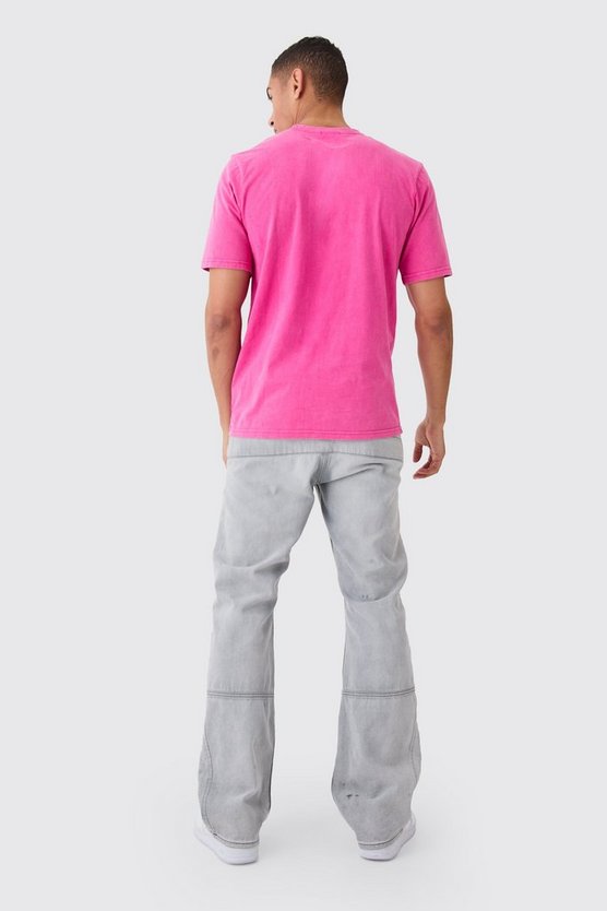 Man Roman Washed Crew Neck T-shirt