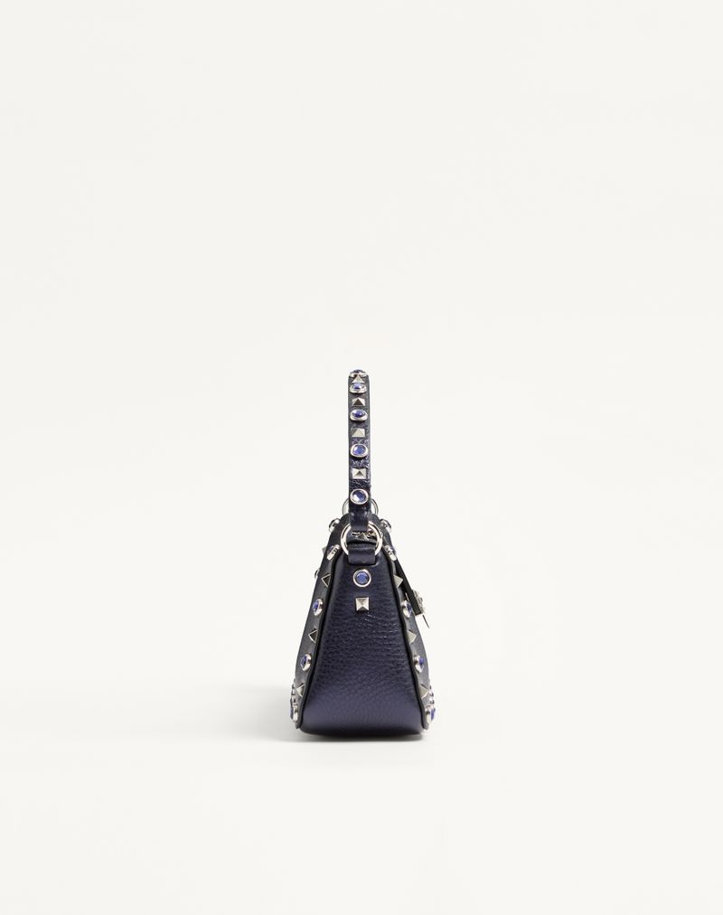 Valentino Garavani Rockstud kleine schoudertas van gelamineerd kalfsleer met cabochonstenen