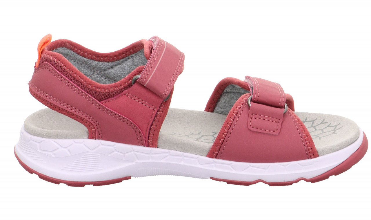 CRISS CROSS - Pink/OrangeSandale mit Klettverschluss