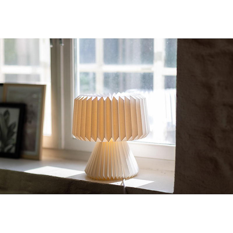Home Bordlampe 28x29,5 cm papir plisse