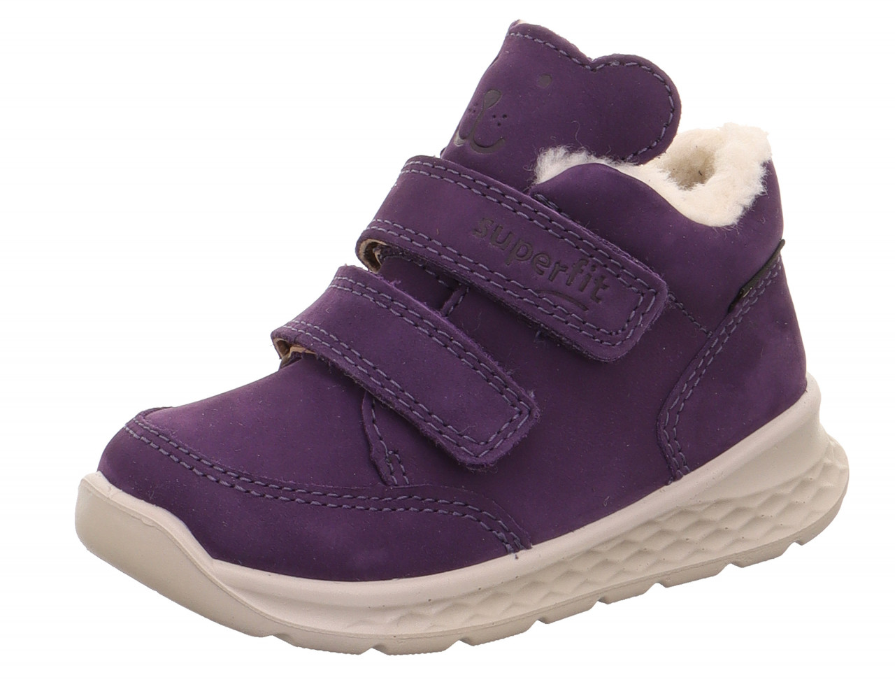 BREEZE - Lila Sneaker low mit Klettverschluss
