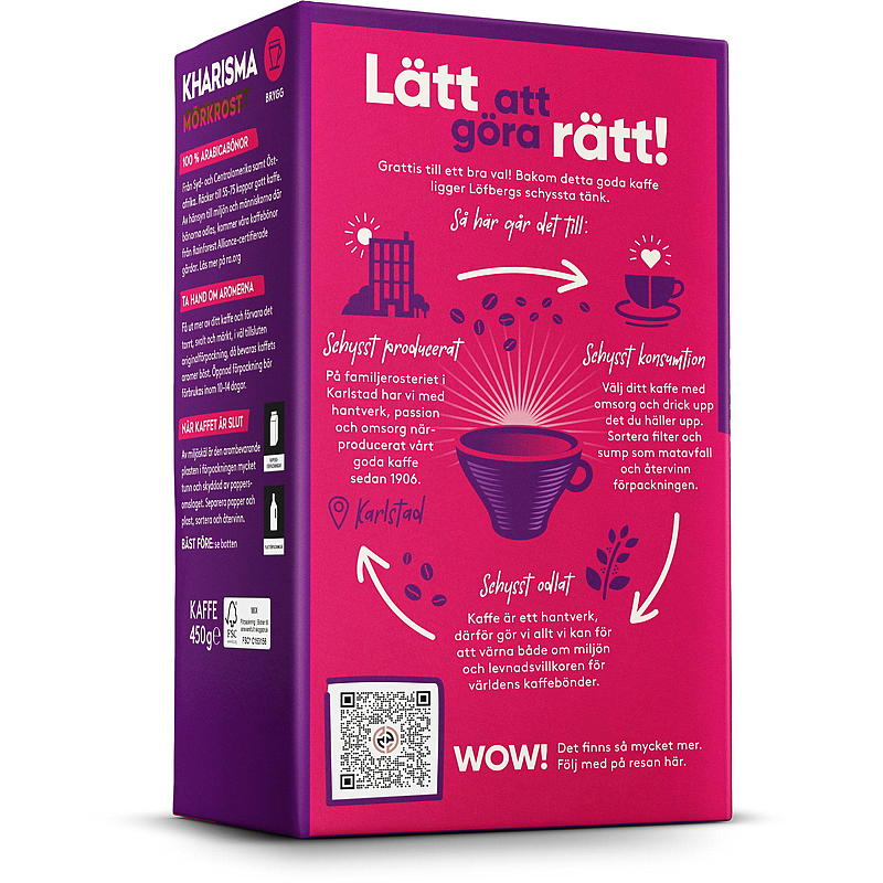 Löfbergs Kaffe filtermalt 450 g Kharisma Löfbergs