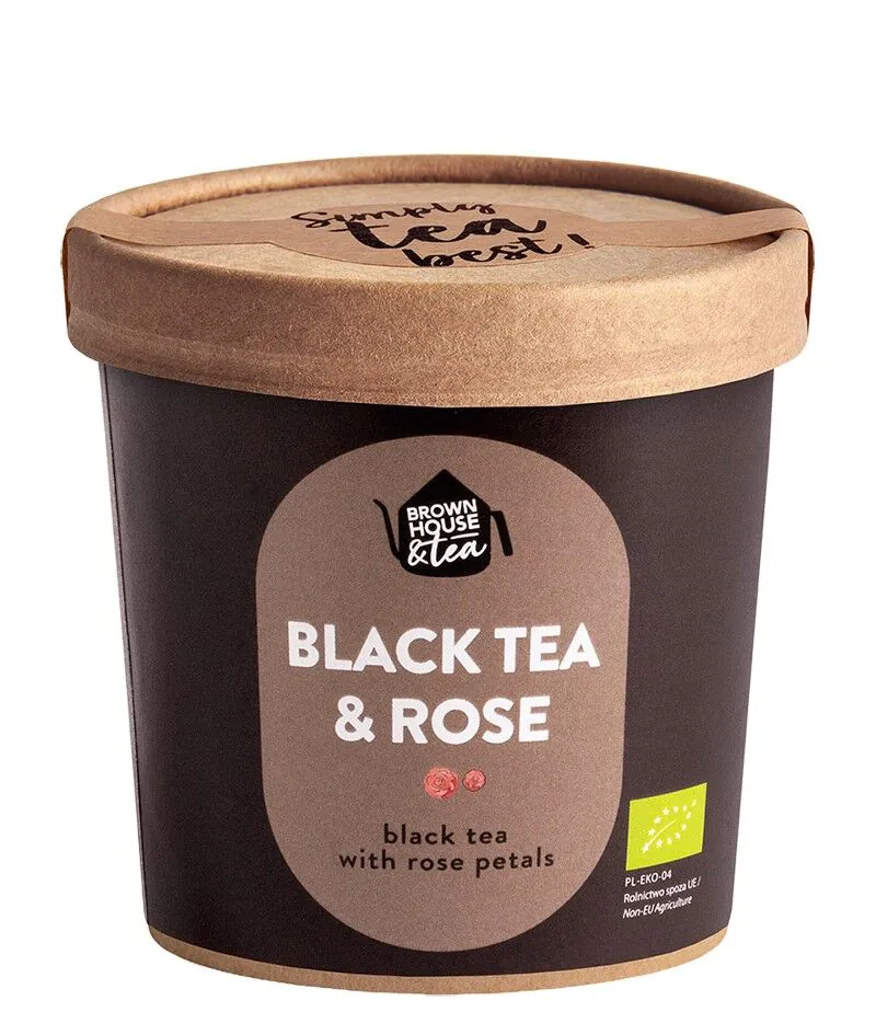 Brown House & Tea Crni čaj i ruža Organski crni čaj s laticama ruže 50g