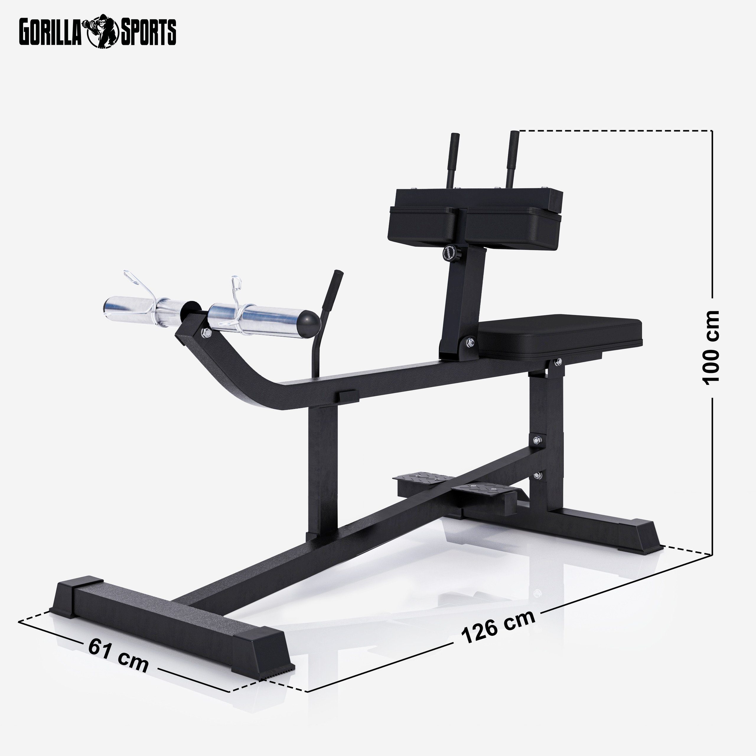 GORILLA SPORTS Multitrainer Wadenmaschine - 126x61x100 cm, Gepolstert - Wadenstrecker, Wadenrainer, (1-St)
