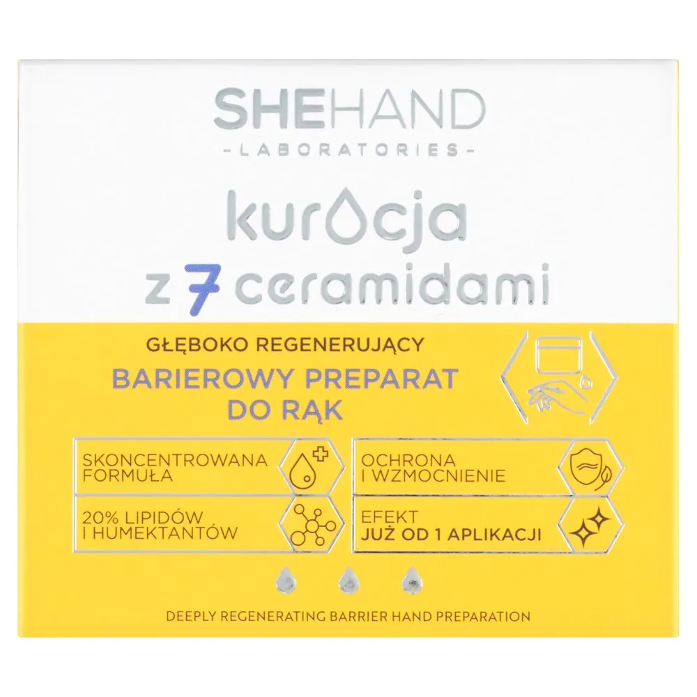SheHand tretman sa 7 ceramida, dubinski regenerirajuća zaštitna krema za ruke 80g
