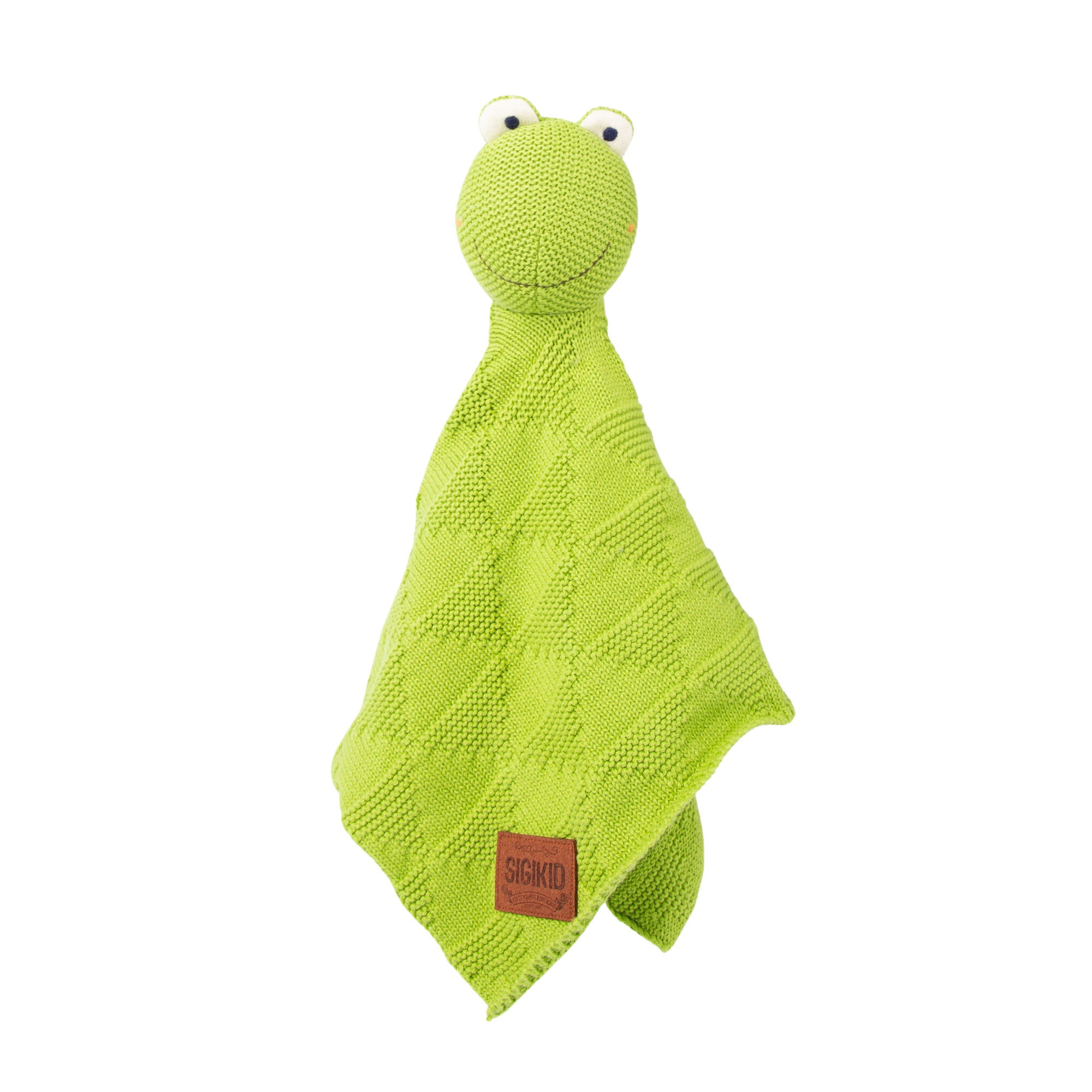 Baby Strick-Schnuffeltuch Frosch