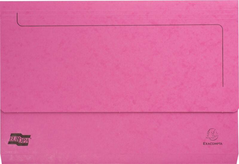 Exacompta Europa Dokumentenmappe 3091Z DIN A4 Foolscap Pressspankarton meliert 35,7 (B) x 0,3 (T) x 24,5 (H) cm Rosa 25 Stück